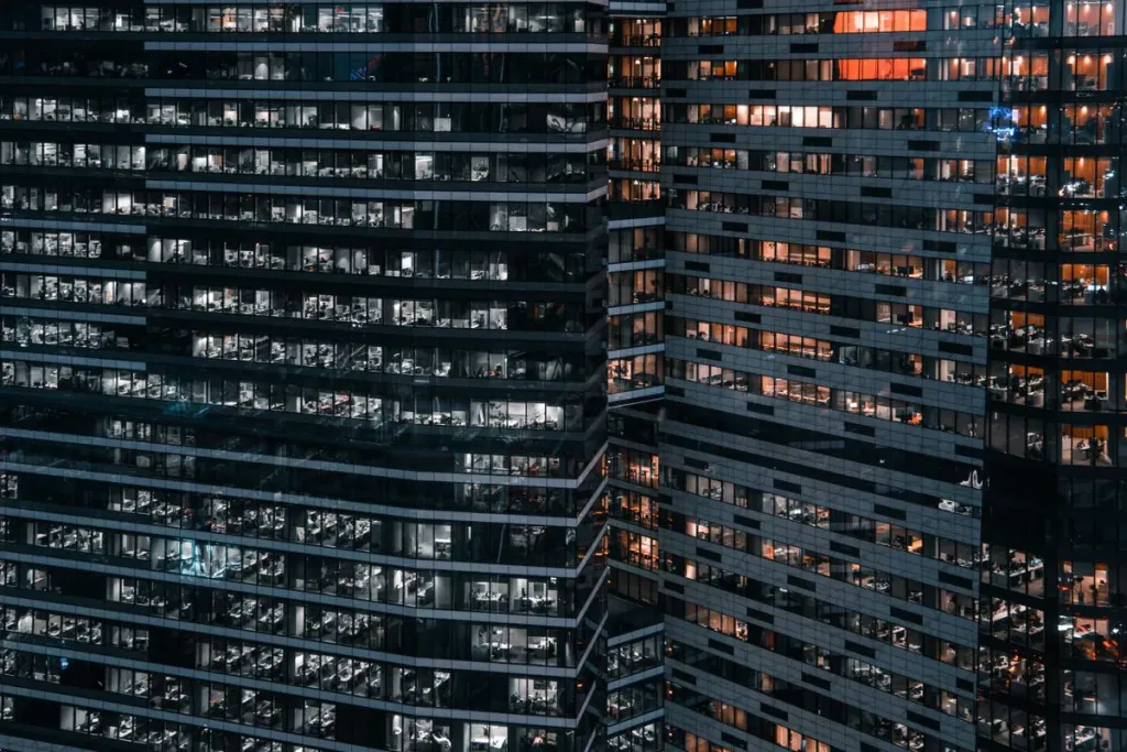 Facade of an office building