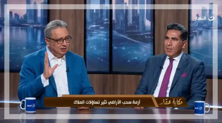 الدكتور/ إبراهيم أبو حسين في استوديو برنامج «حكاية عقار» على قناة النهار